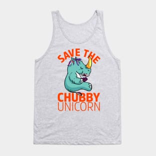 Save The Chubby Unicorn Tank Top